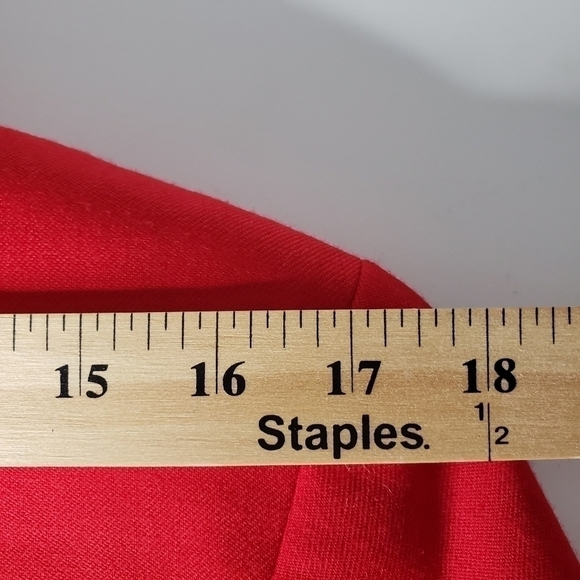 NEW Pendleton Holiday Red Wool Blazer Suit Jacket 18P Office Church Classic - Picture 6 of 12